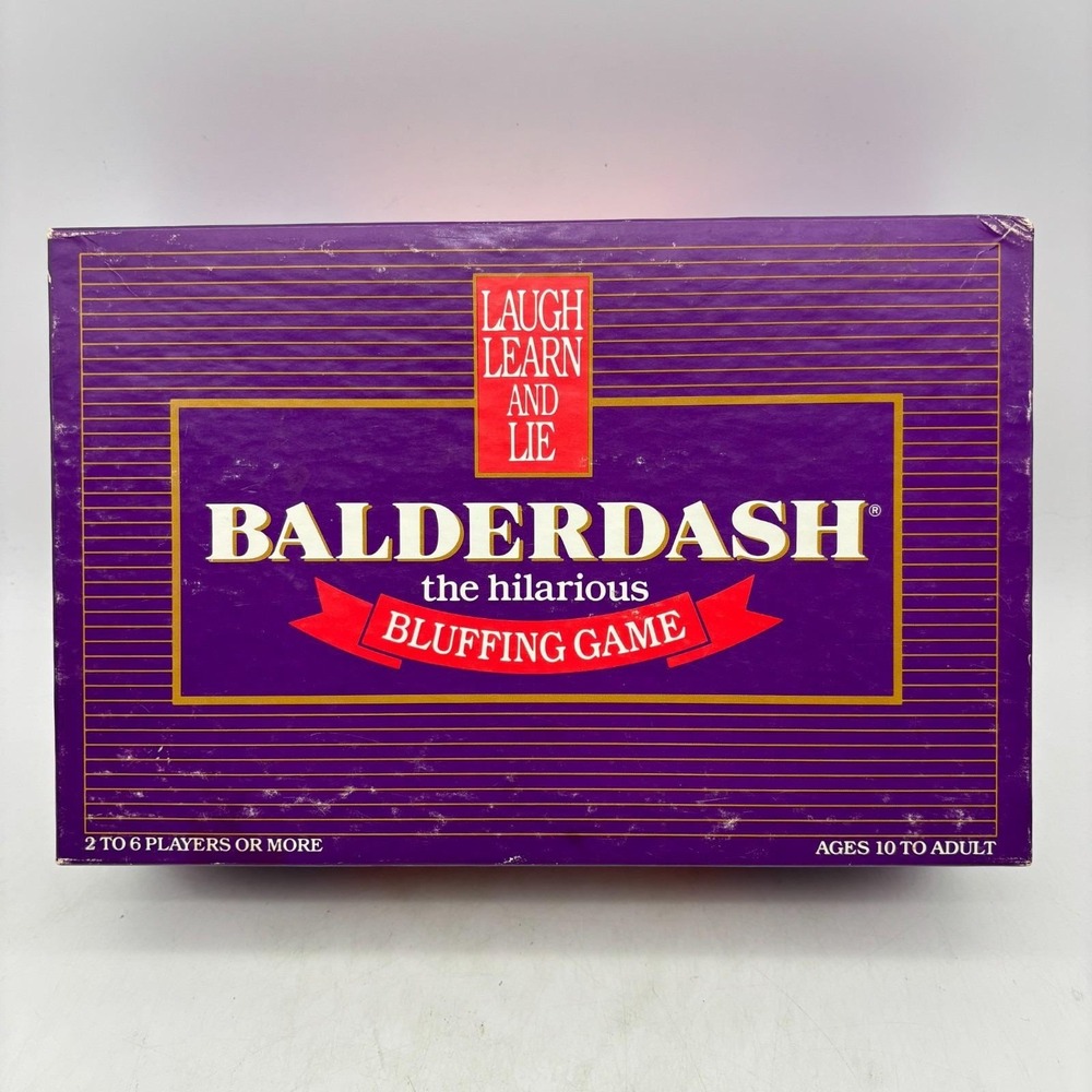 VINTAGE Balderdash COMPLETE Games Gang 1984 Classic Bluffing Party Game